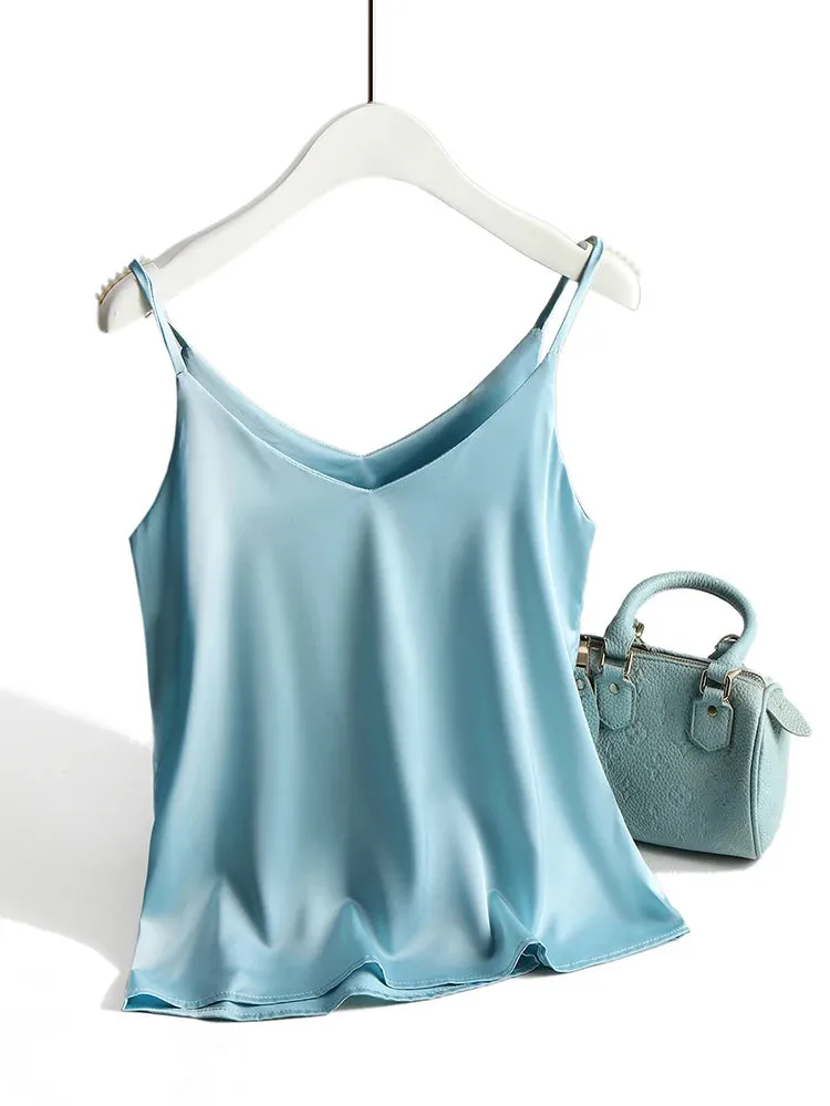 Obsidian Phoenix Satin Spaghetti Strap Cami