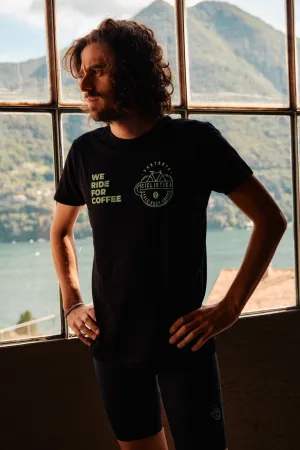 Organic Cotton Tshirt - Black Bianchi Sartoria Ciclistica - Unisex