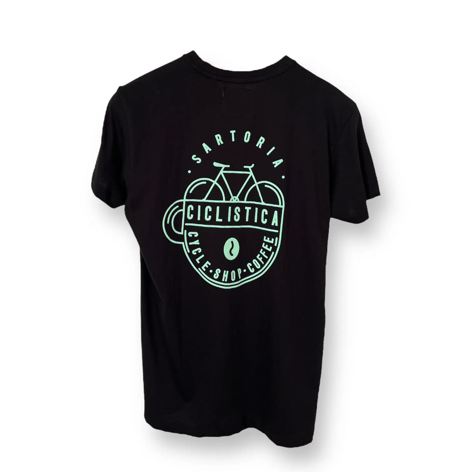 Organic Cotton Tshirt - Black Bianchi Sartoria Ciclistica - Unisex