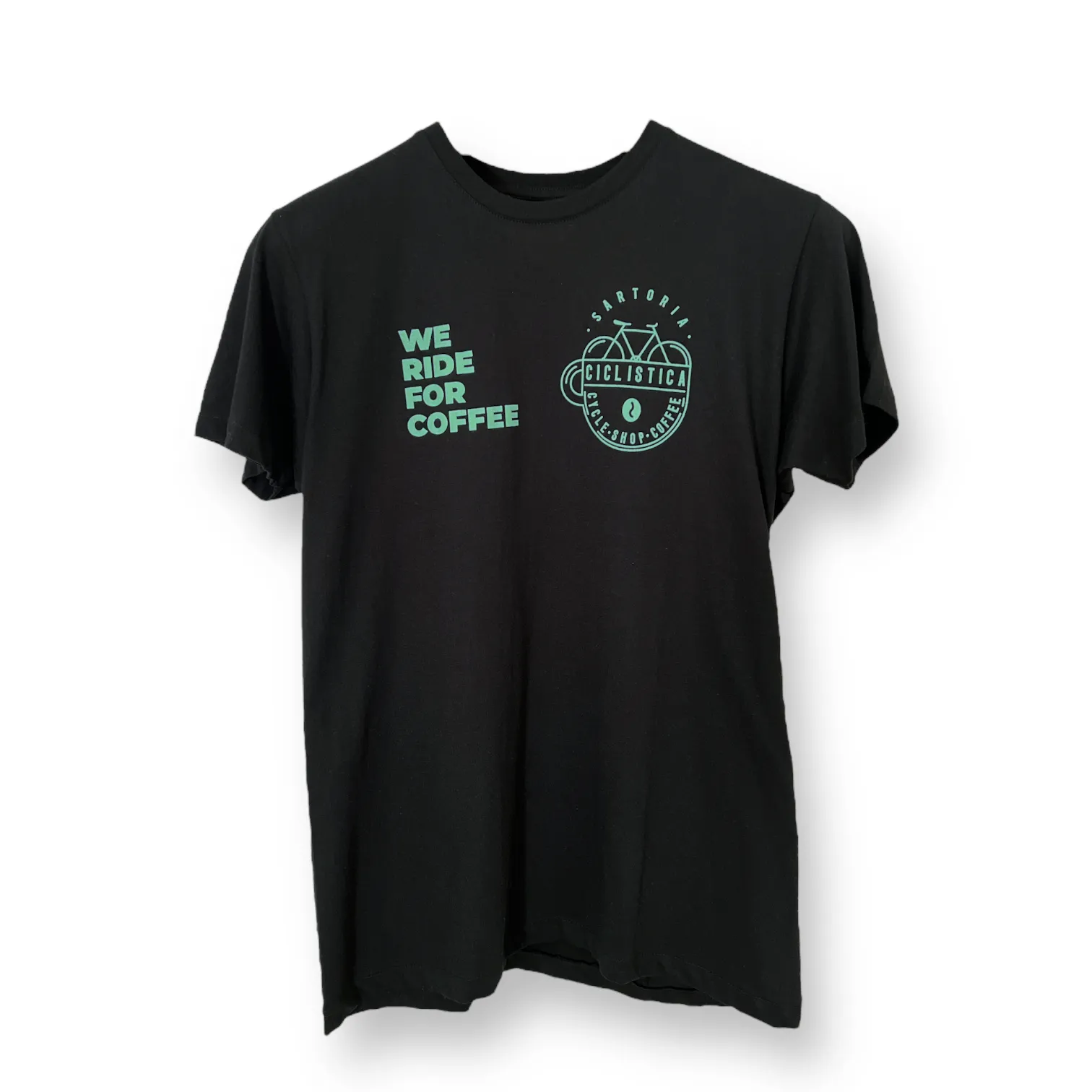 Organic Cotton Tshirt - Black Bianchi Sartoria Ciclistica - Unisex