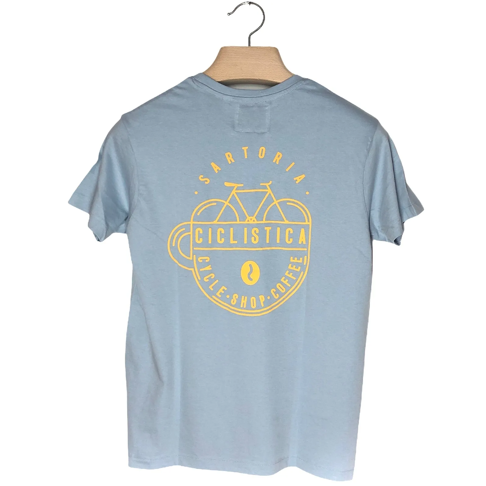 Organic Cotton Tshirt - Coppi Blue Sartoria Ciclistica - Unisex