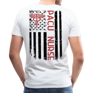 PACU Nurse - Nurse Flag Men's Premium T-Shirt