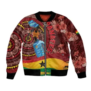 Panafest Bomber Jacket Ghana Tropical African Pattern LT01