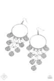 Paparazzi All CHIME High - Silver Earrings
