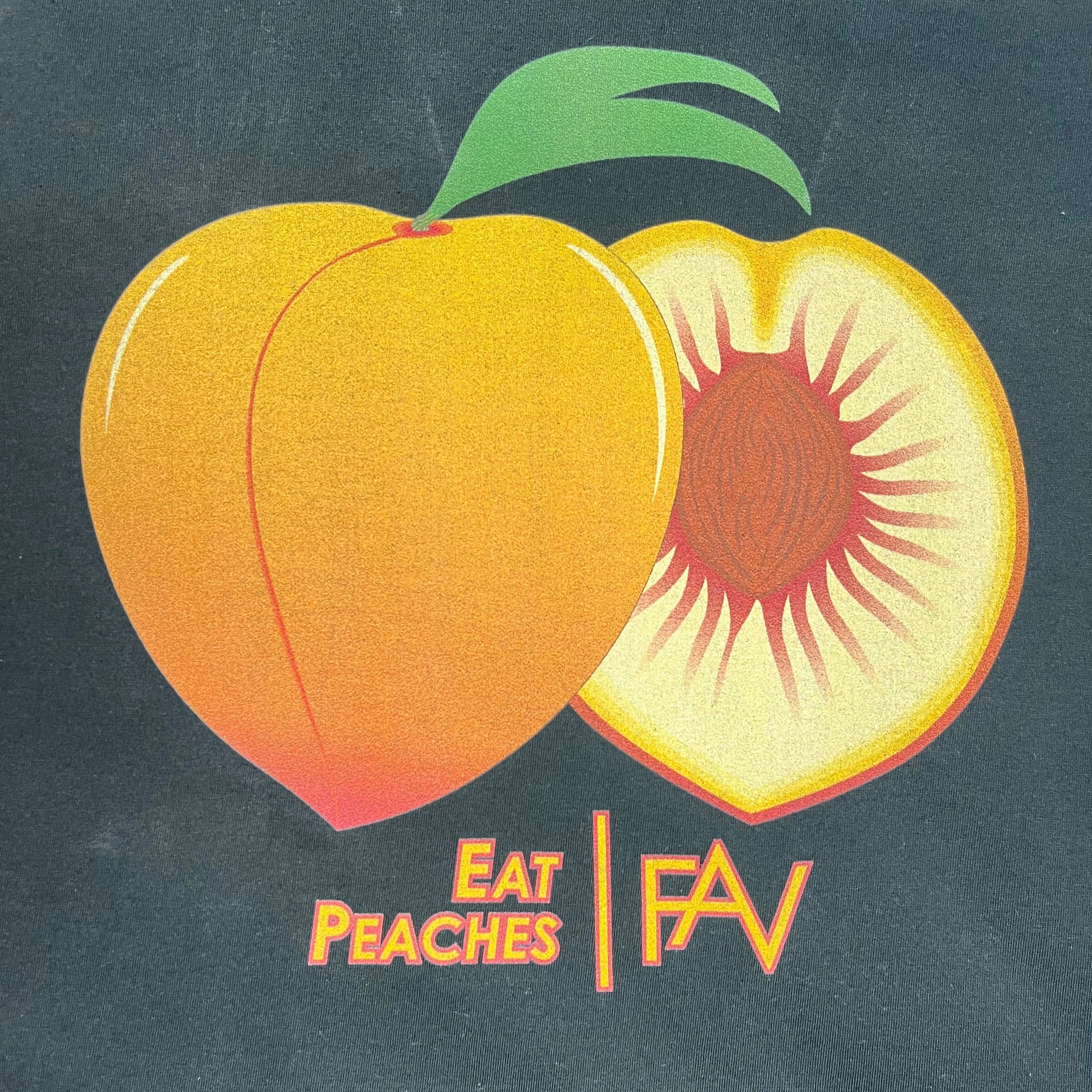 Peach - Black Heavyweight T-Shirt