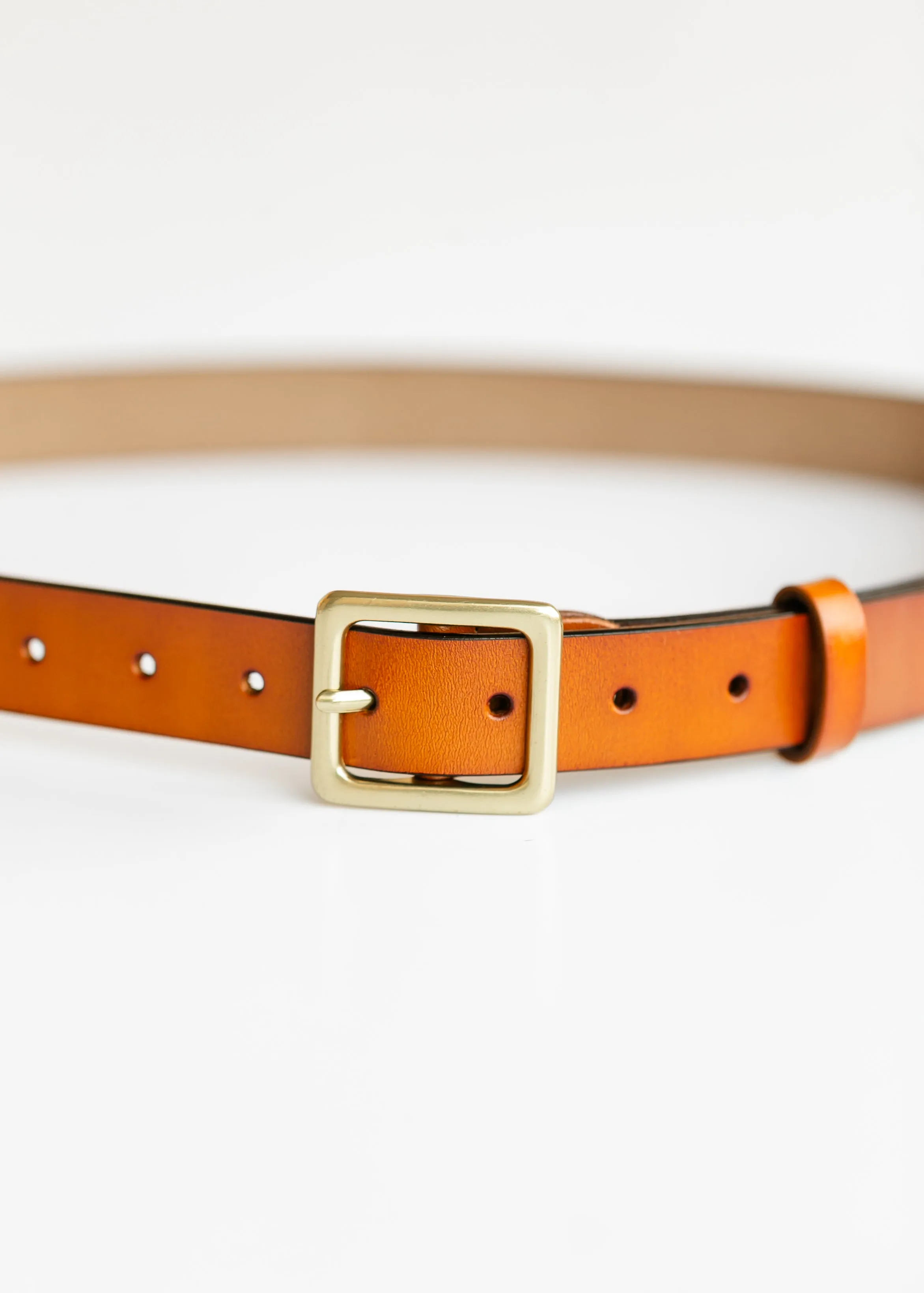 Perfect Leather Square Buckle Belt