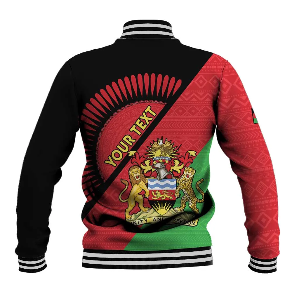 Personalized Afro Malawi Baseball Jacket Coat Of Arms - Southeastern Africa Pattern LT15