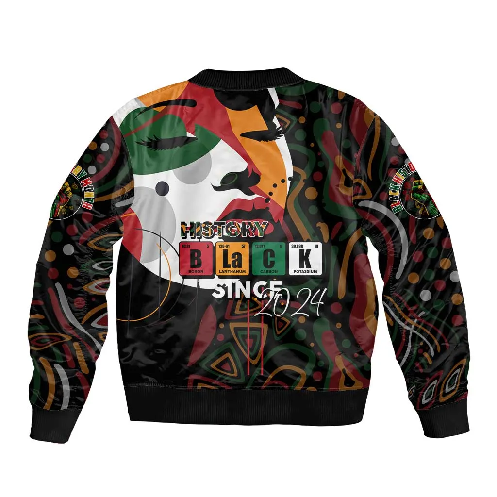 Personalized Black History Month Bomber Jacket Since 2024 Chemistry Style DT02