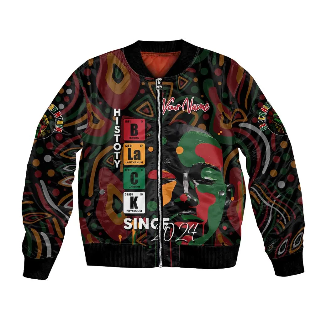 Personalized Black History Month Bomber Jacket Since 2024 Chemistry Style DT02
