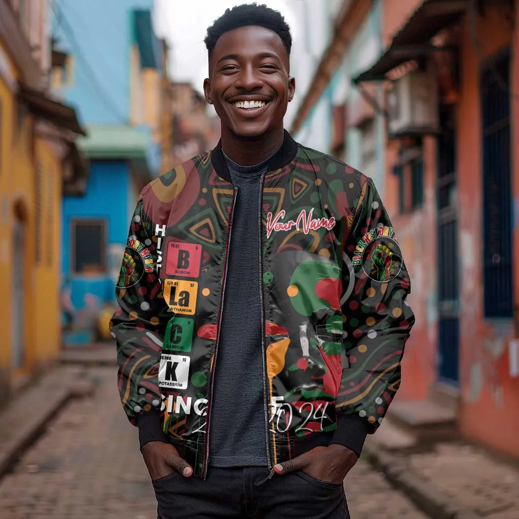 Personalized Black History Month Bomber Jacket Since 2024 Chemistry Style DT02