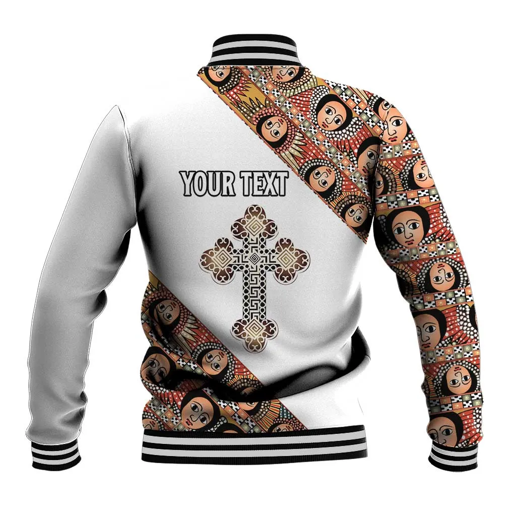 Personalized Ethiopia Baseball Jacket Ethiopian Orthodox Church Angel LT15
