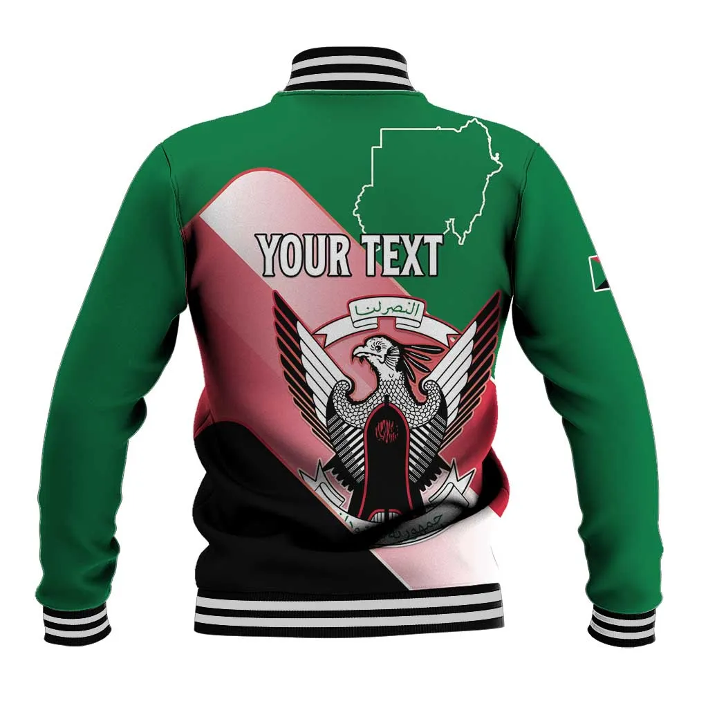 Personalized Sudan Baseball Jacket Coat Of Arms Flag Style LT15