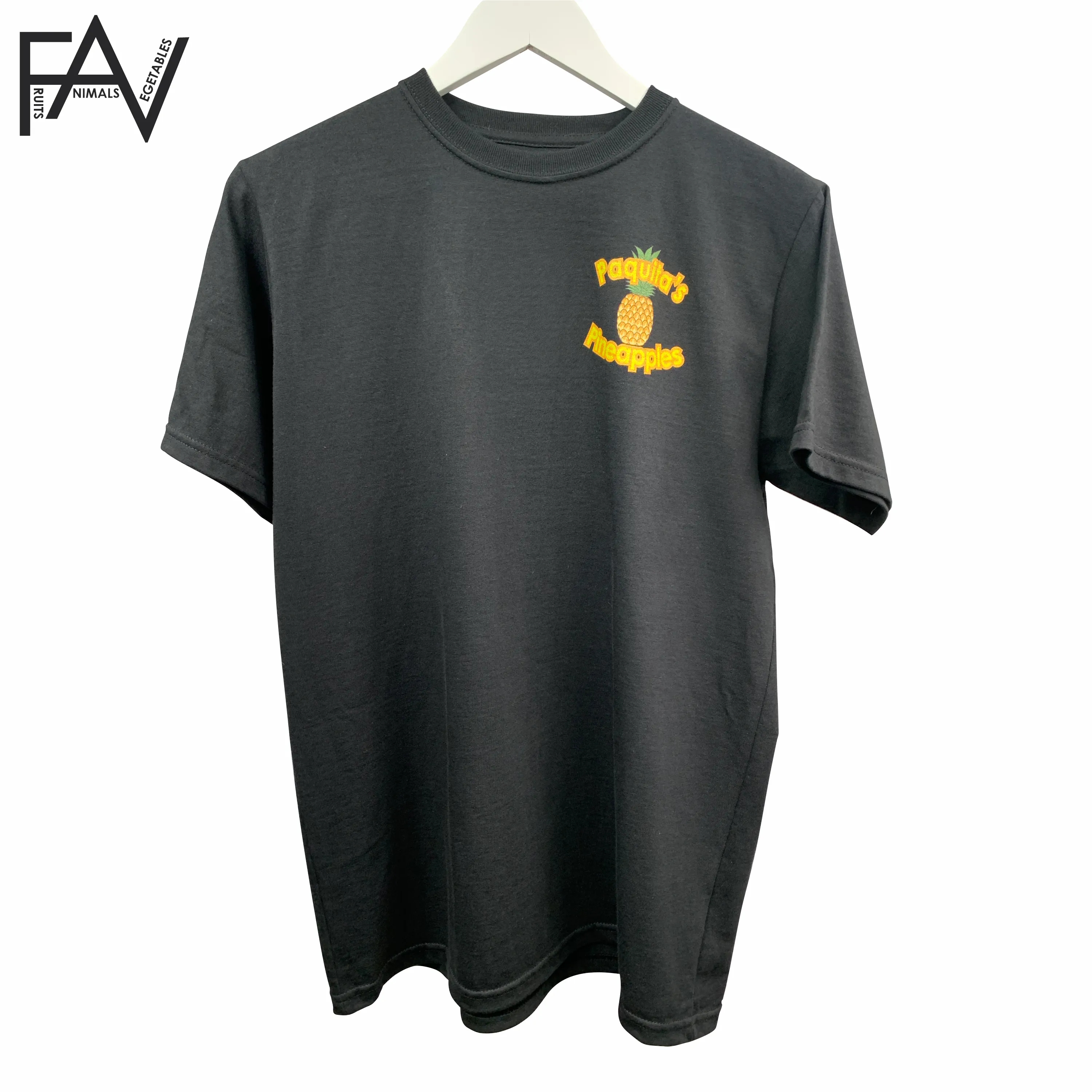 Pineapple - Black Organic Heavyweight T-Shirt