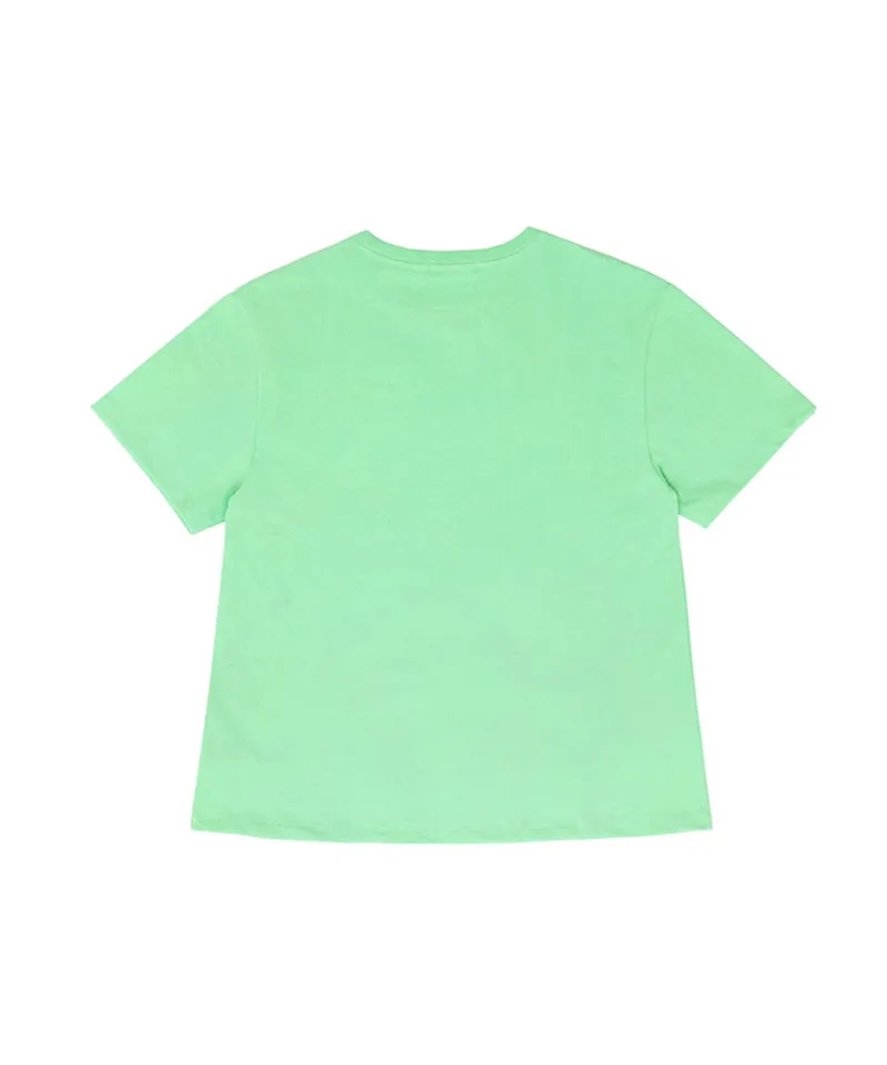 PIV'VEE Heart Boxy T-Shirt - Pistacchio Mint