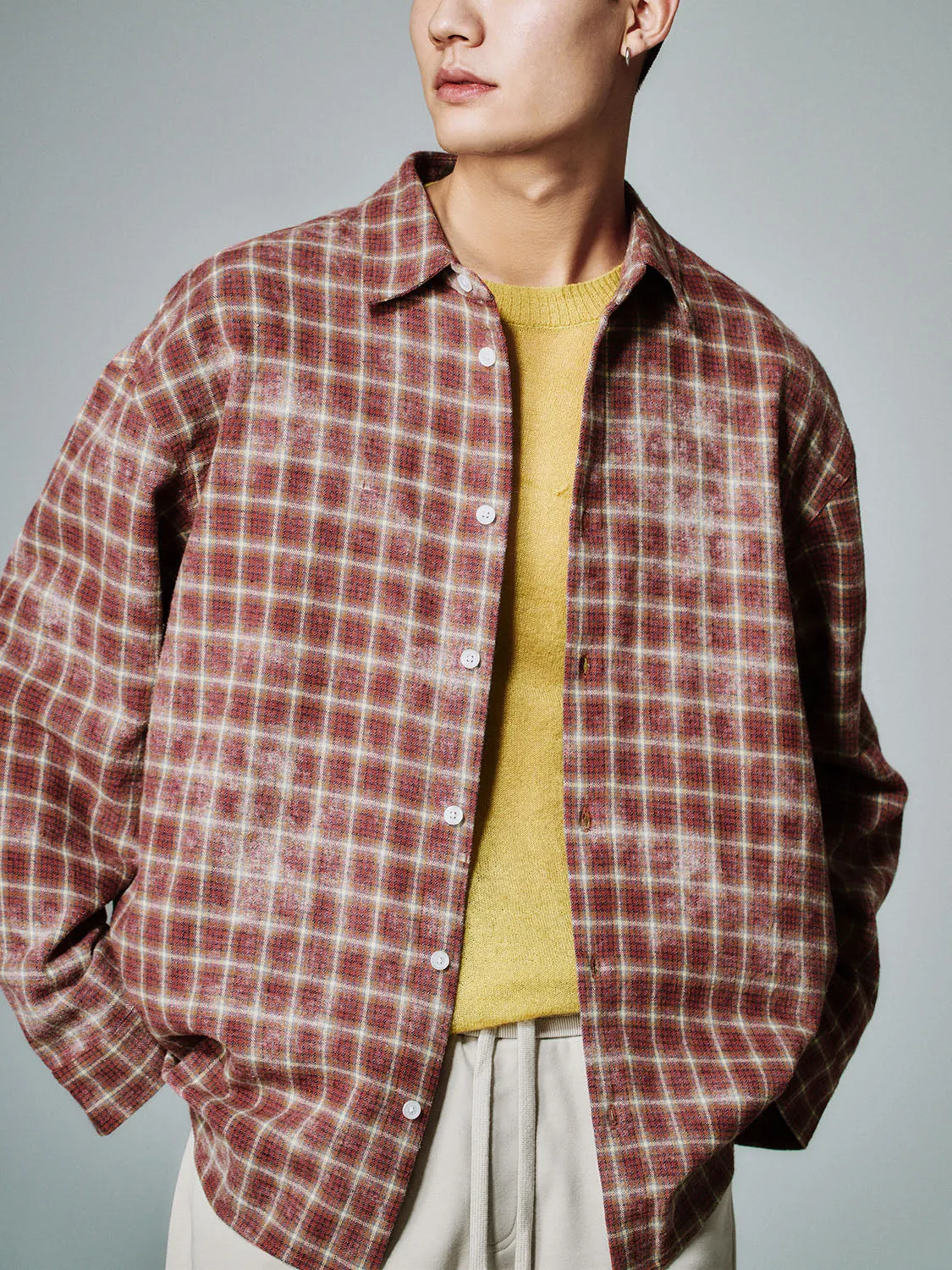 Plaid Loose Shirts