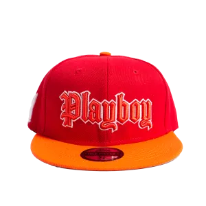 PLAYBOY SPORTSCLUB OF NEW YORK RED FITTED HAT