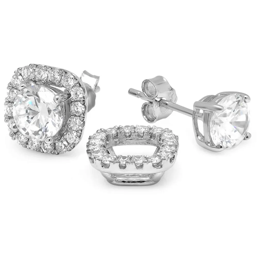 PMI 14W@3.4 36RD1@0.70 7MM CUSHION EARRING JACKETS