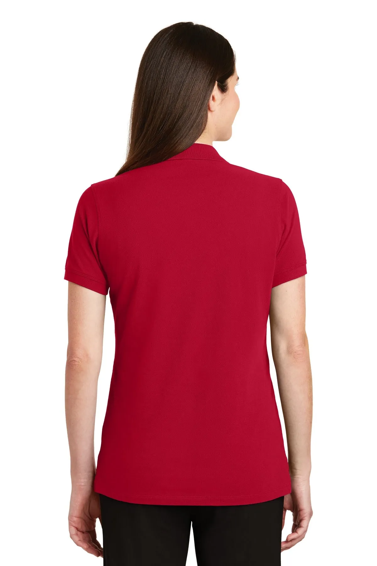 Port Authority Women's EZCotton Polo. LK8000 Apple Red