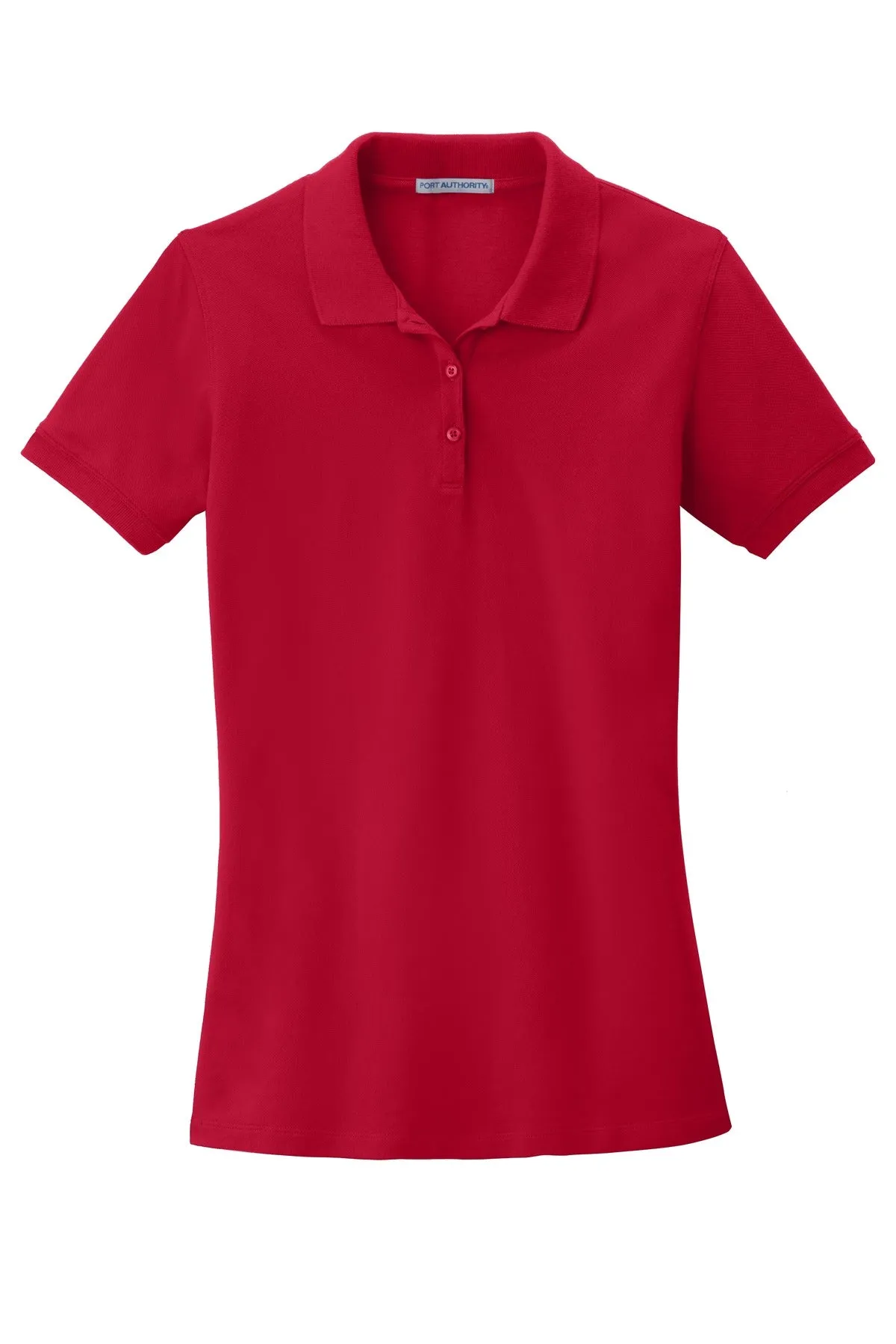 Port Authority Women's EZCotton Polo. LK8000 Apple Red