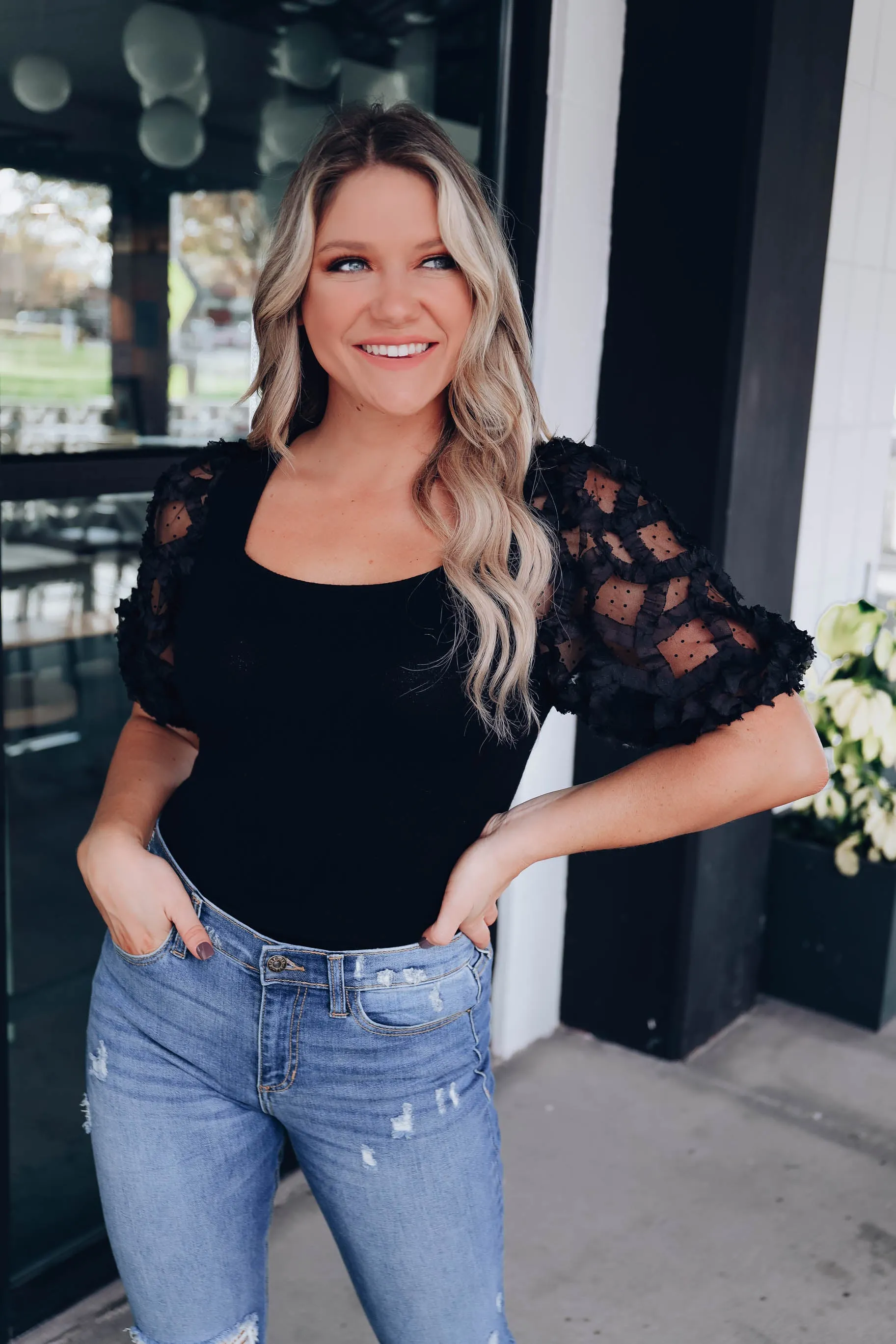 Potenza Puff Sleeve Bodysuit