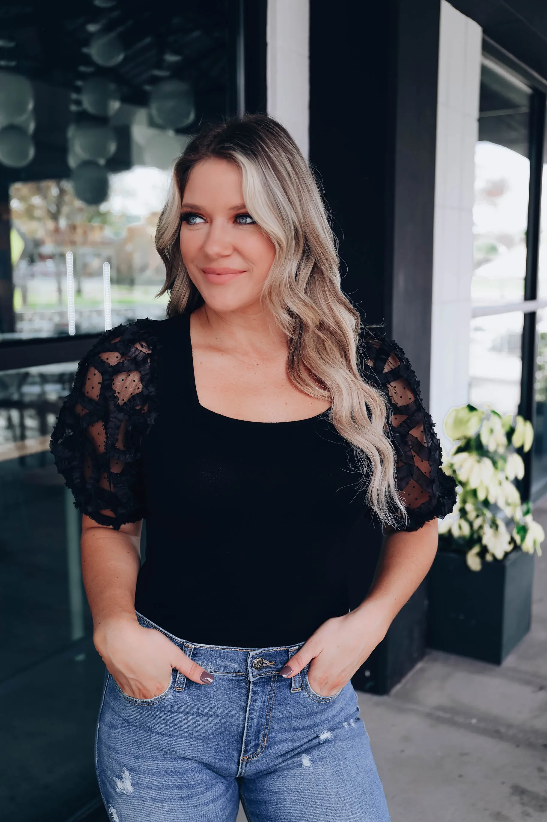 Potenza Puff Sleeve Bodysuit