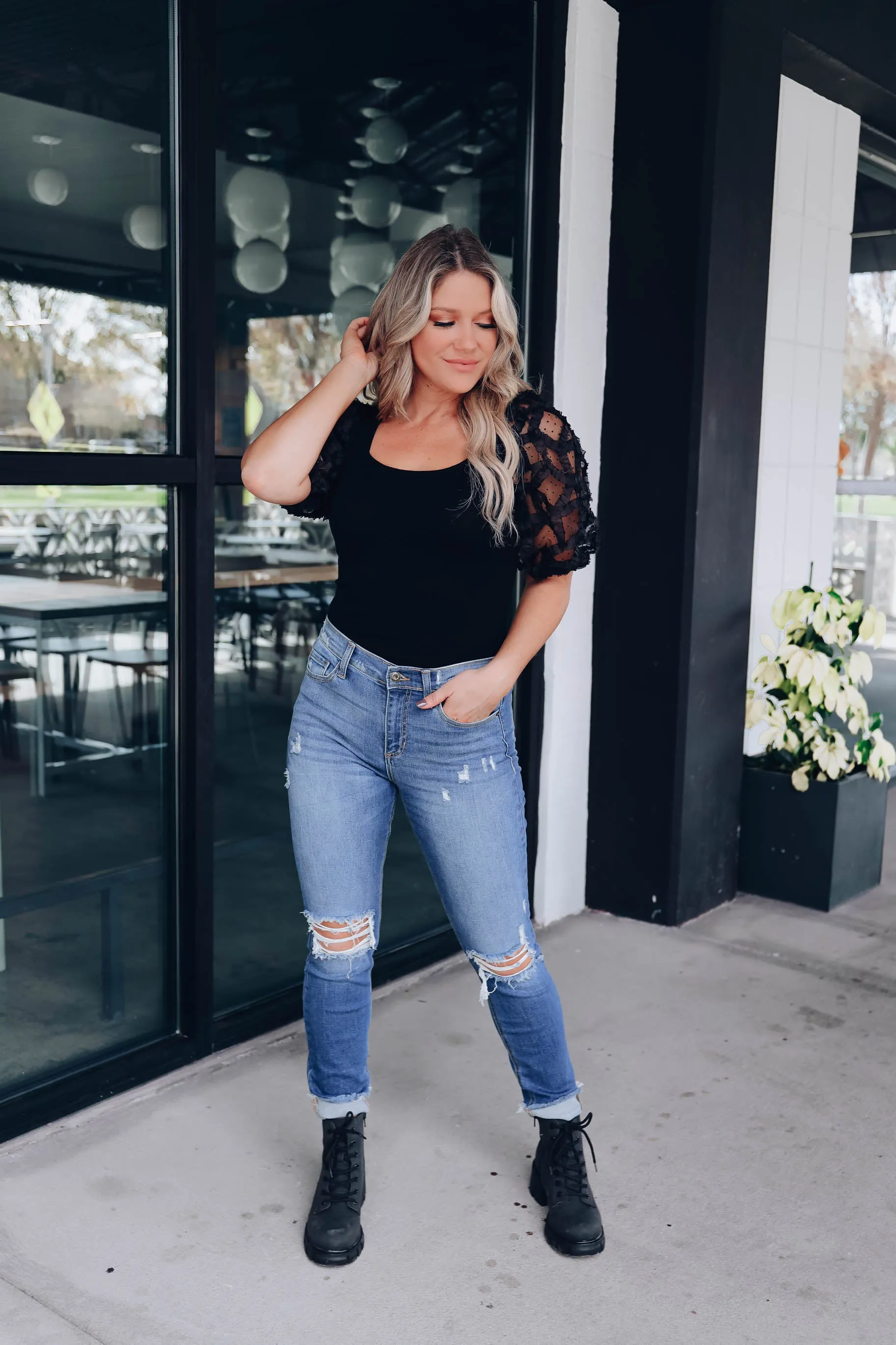 Potenza Puff Sleeve Bodysuit