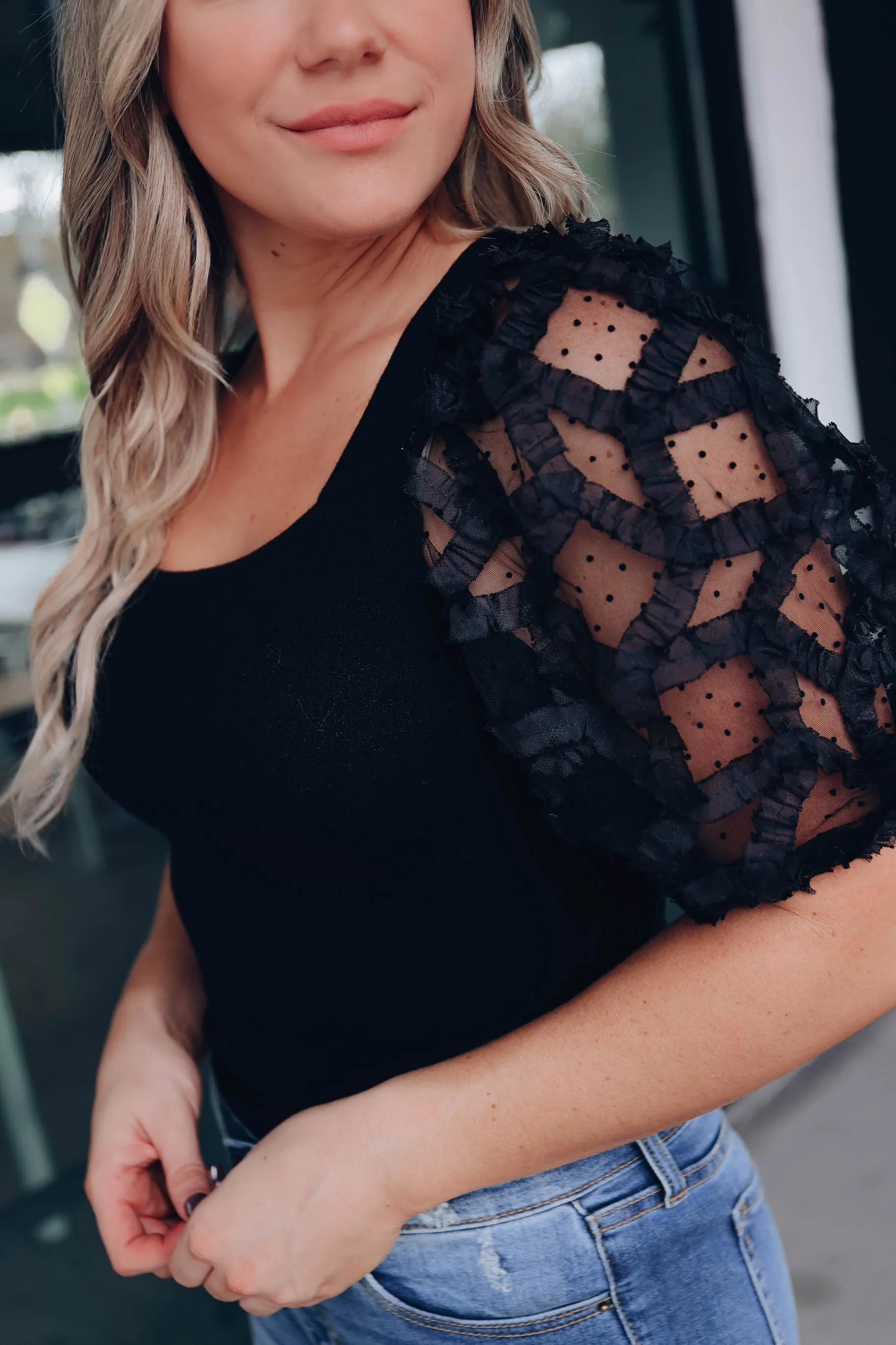 Potenza Puff Sleeve Bodysuit