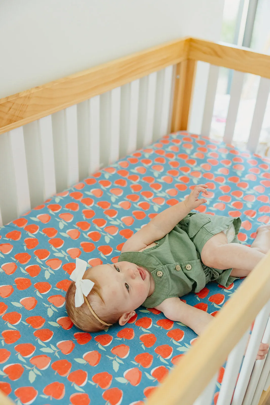 Premium Knit Fitted Crib Sheet - Teacher