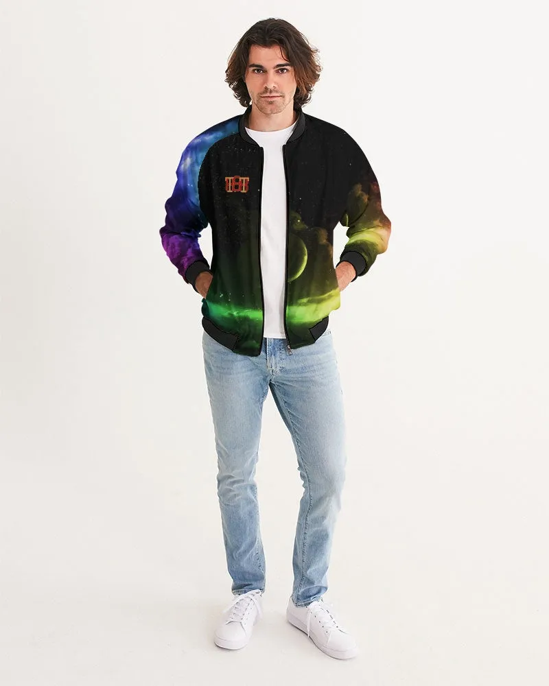 Pride 2022 Men's Rainbow Clouds Bomber Jacket