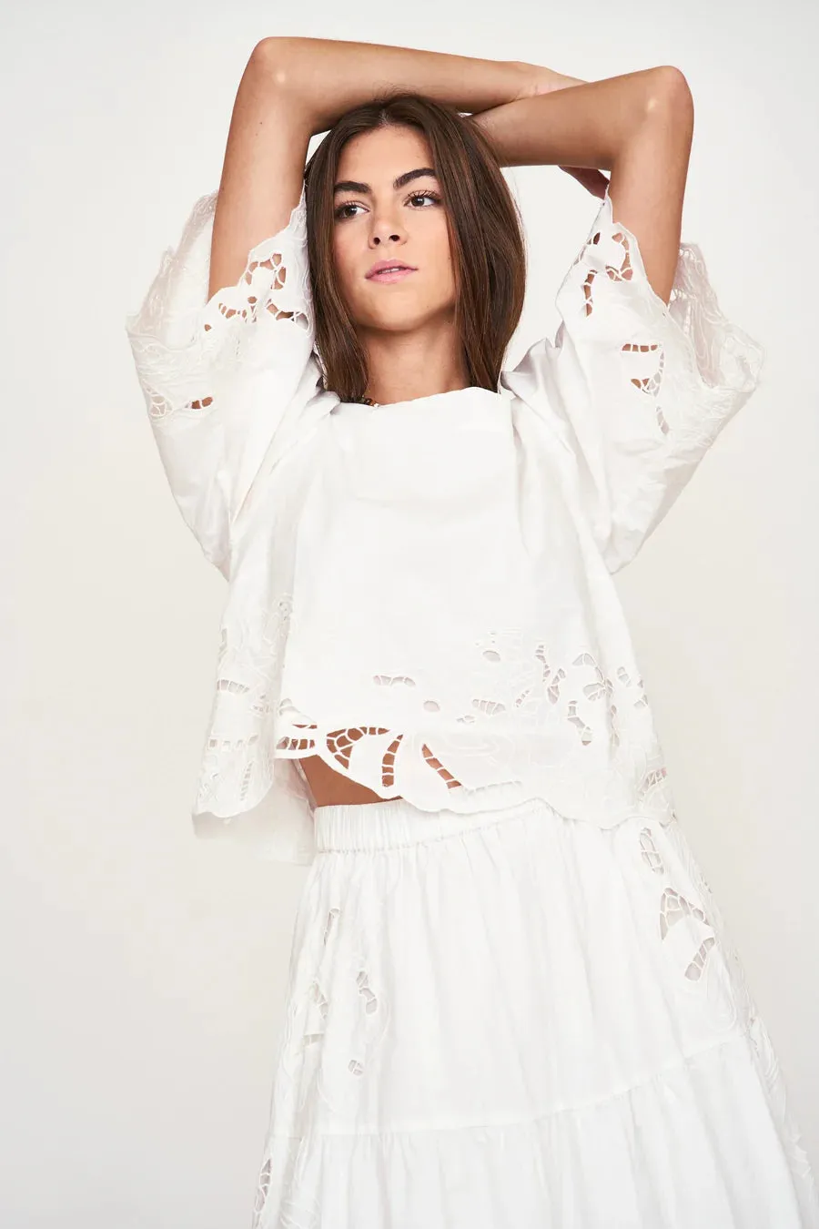 Provence Cutwork Top
