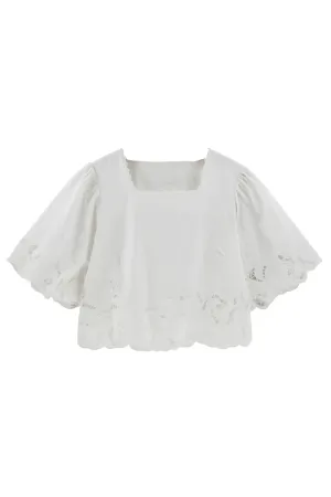 Provence Cutwork Top