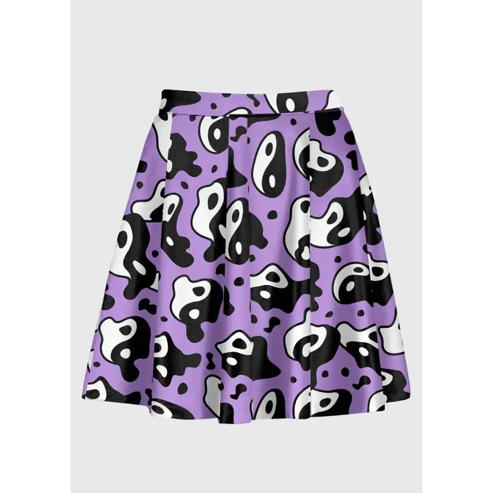 Psychédélique Yin et Yang Jupe en Tissu Coloré