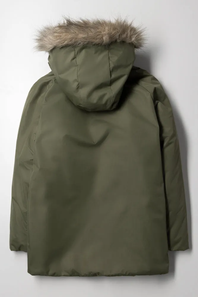Puffer Parka Jacket Green