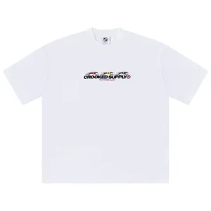 Punters Club Tee - White (Embroidered Logo)
