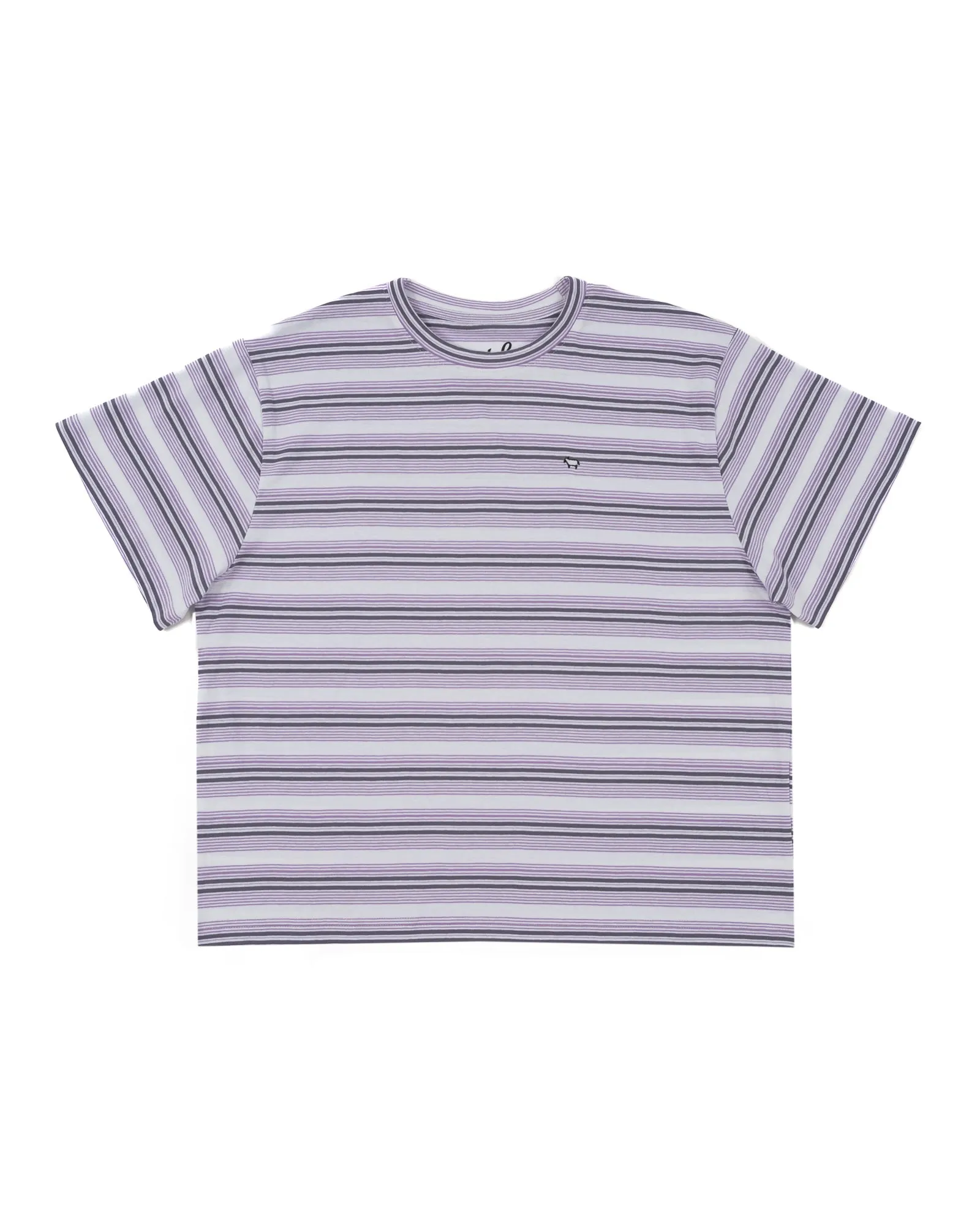 Purple Stripe Boxy Beta Tee