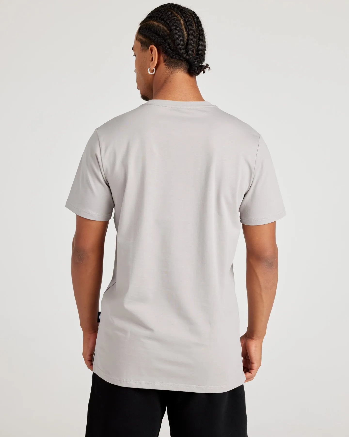 Pursuit Fitted Tee - Light Grey