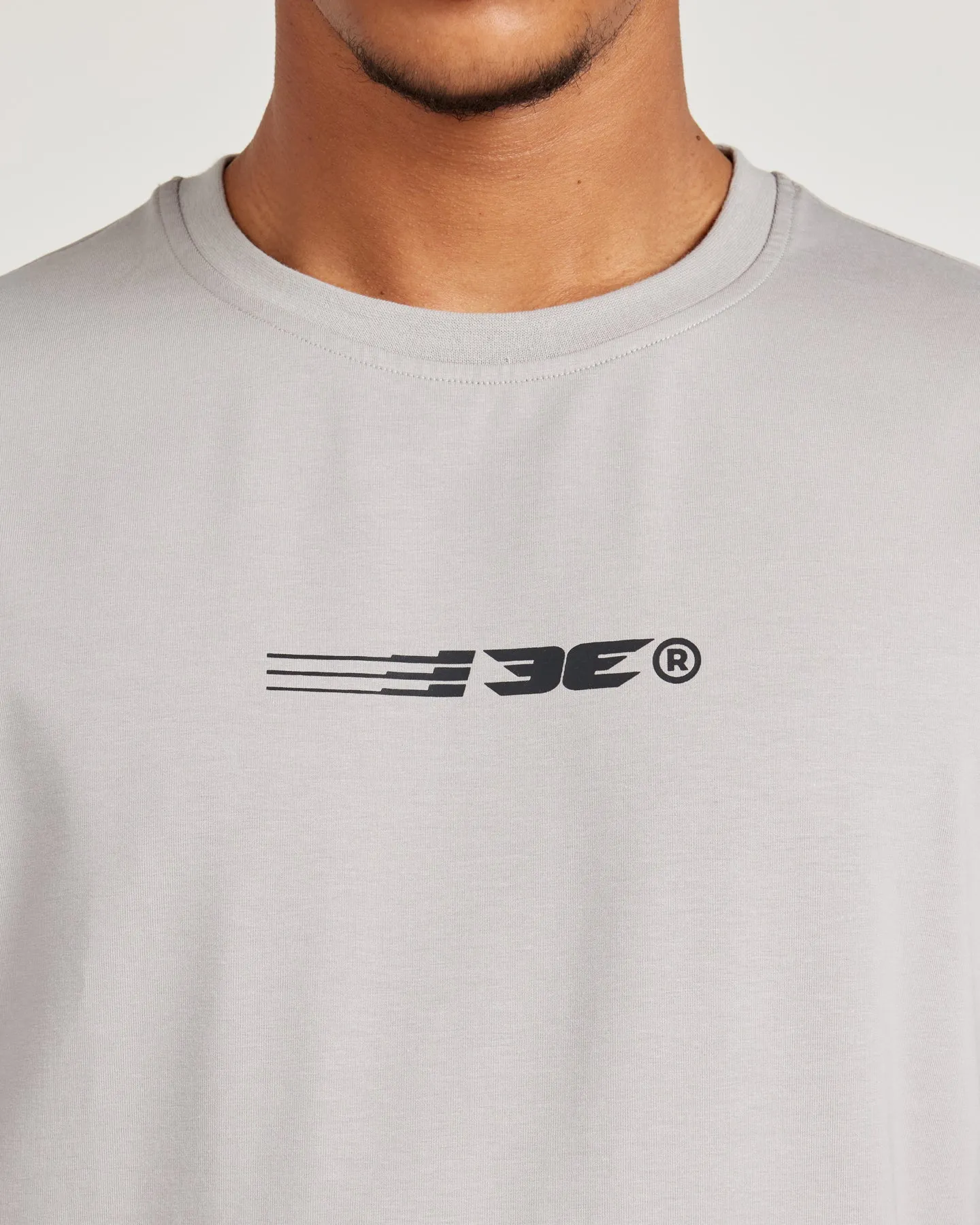 Pursuit Fitted Tee - Light Grey