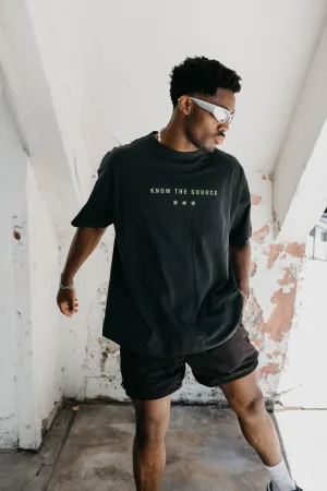 "Know The Source" Boxy Tee (Charcoal)