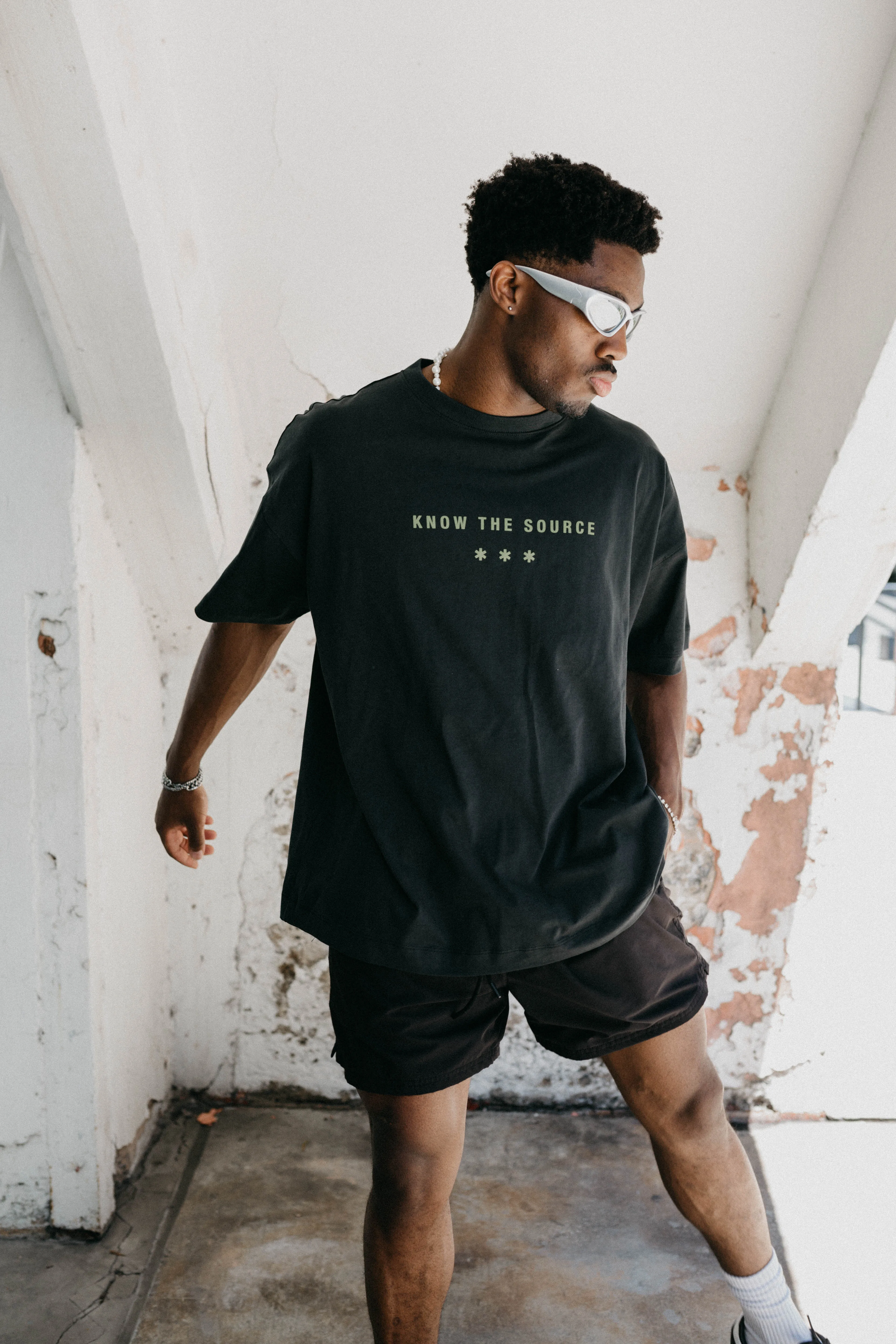 "Know The Source" Boxy Tee (Charcoal)