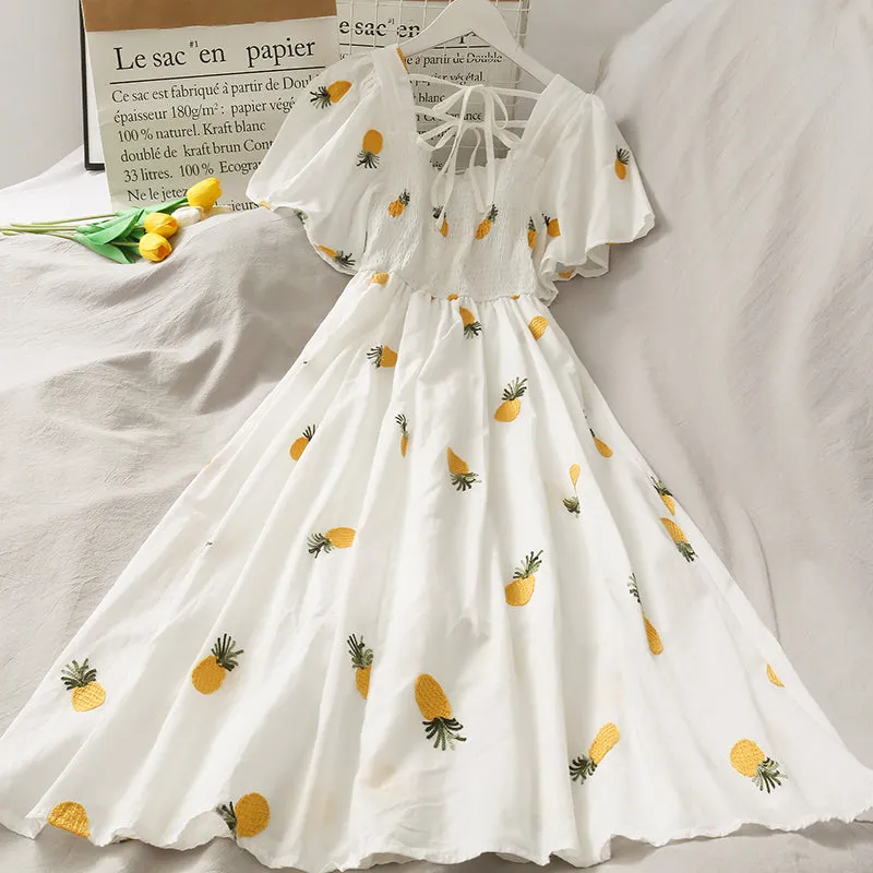 "PINEAPPLE STRAWBERRY CHERRY" DRESS N050101