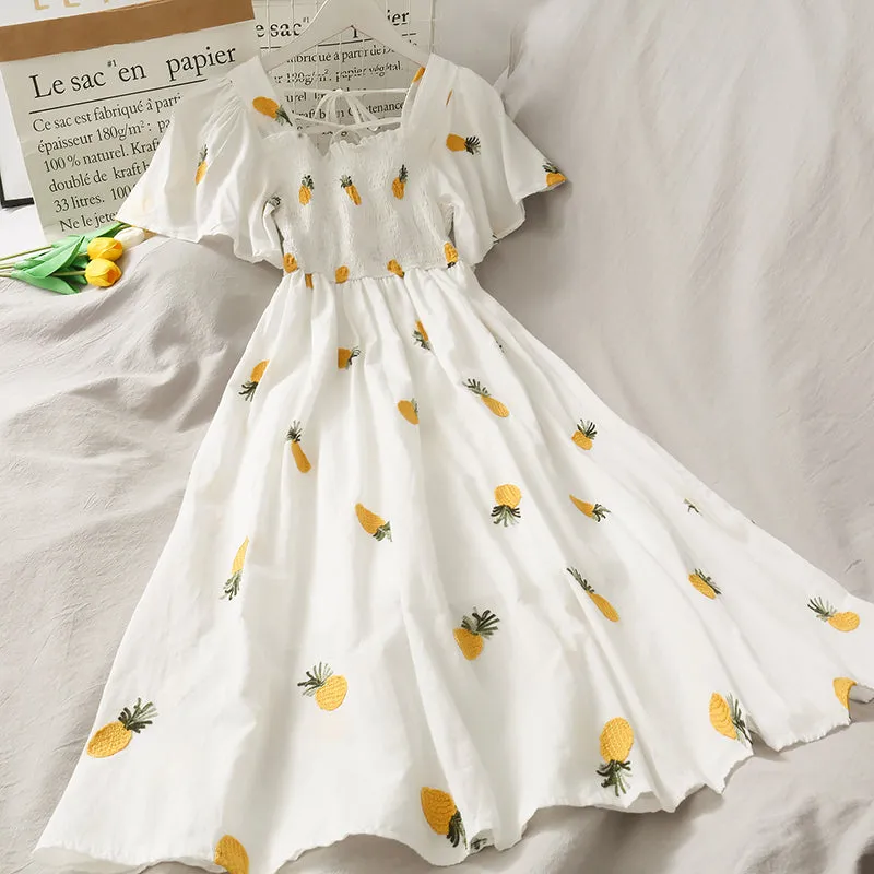 "PINEAPPLE STRAWBERRY CHERRY" DRESS N050101