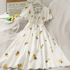 "PINEAPPLE STRAWBERRY CHERRY" DRESS N050101