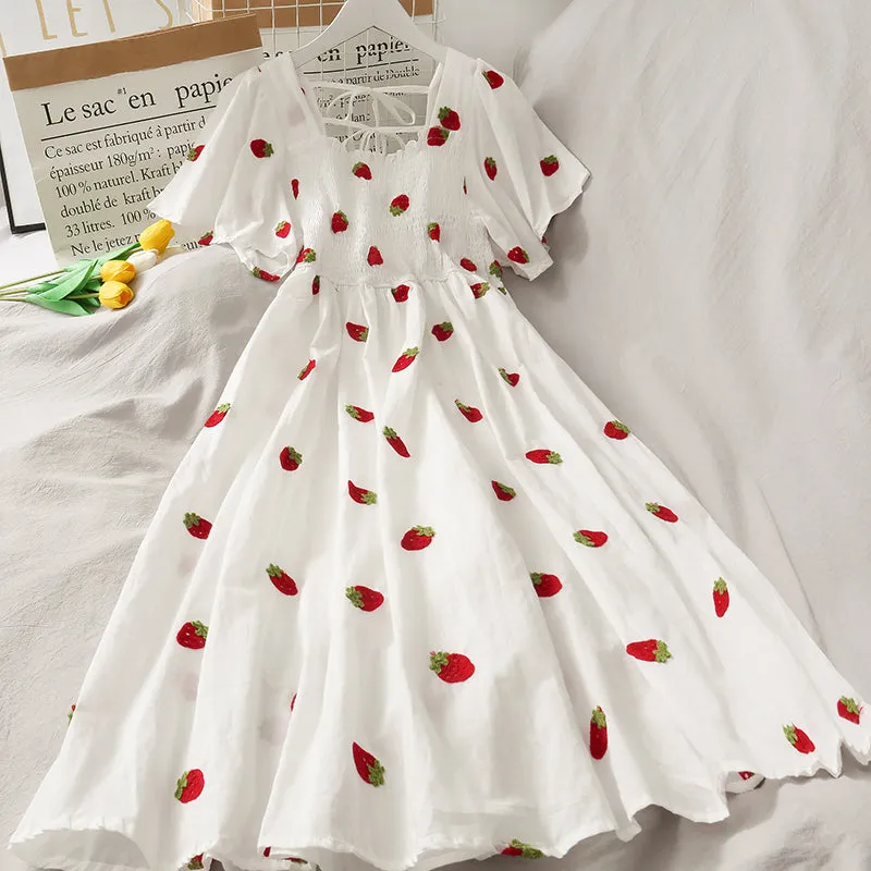 "PINEAPPLE STRAWBERRY CHERRY" DRESS N050101