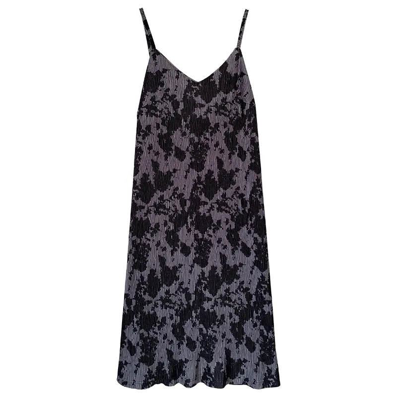 "VINTAGE TIE DYE SUSPENDER" DRESS N012702
