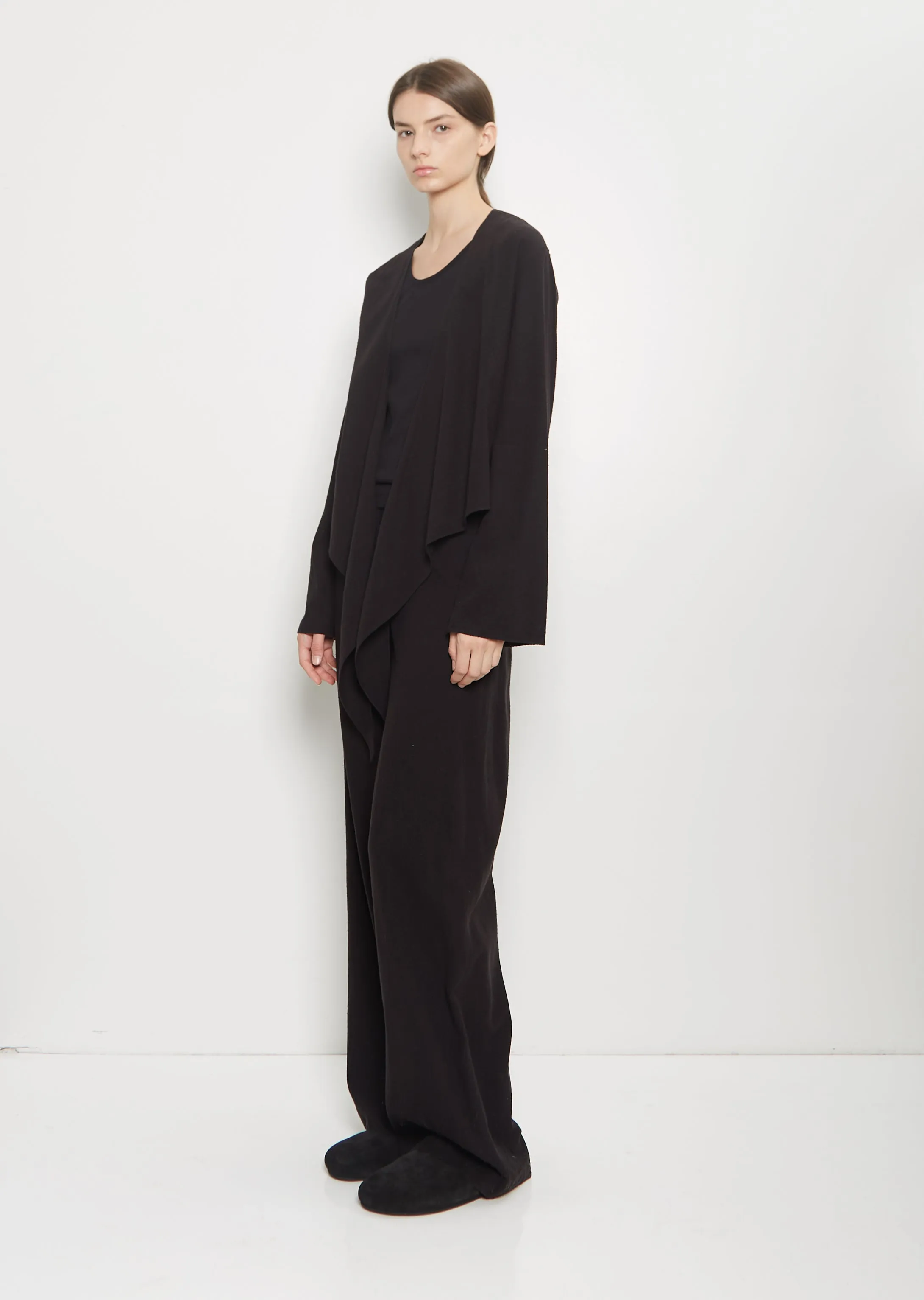 Raw Silk Wrap Jacket