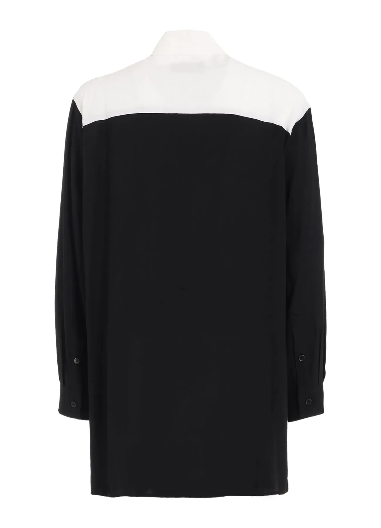 RAYON MONOCHROME FRONT PATCH SHIRT