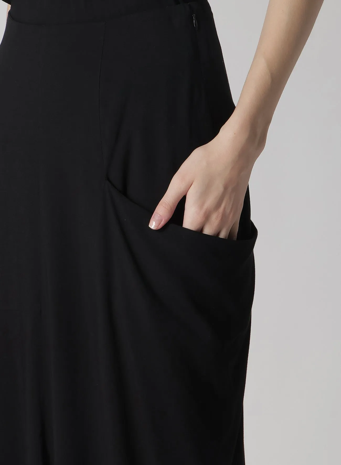 RAYON/CAMBRIC LEFT CLOTH SKIRT