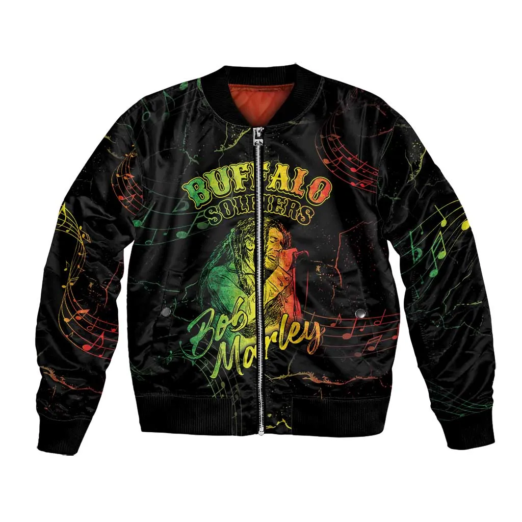 Reggae King Buffalo Soldier Bomber Jacket Honoring The Legend LT05