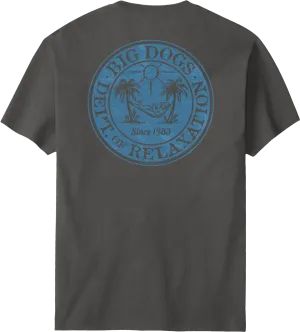 Relaxation Badge Denim T-shirt