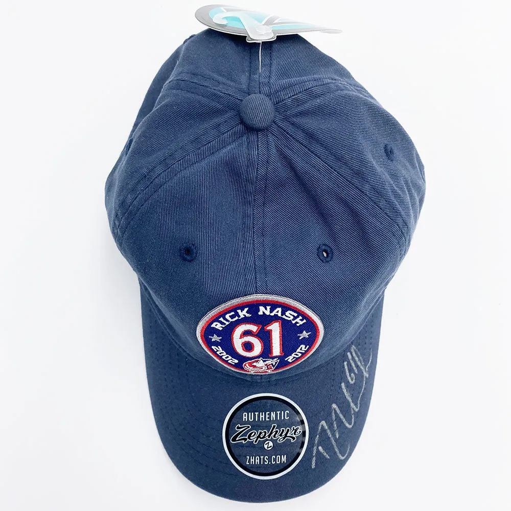 Rick Nash Autographed Jersey Retirement Night Baseball Cap